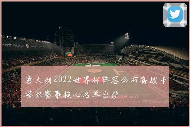 意大利2022世界杯阵容公布备战卡塔尔赛事核心名单出炉
